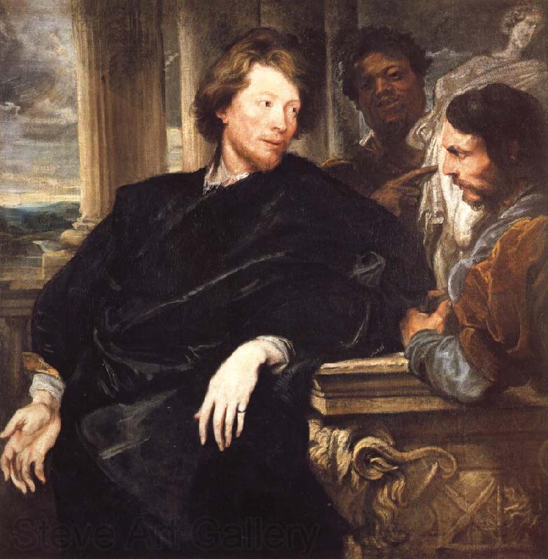 Anthony Van Dyck Portrait of GeorgeGage with Two Attendants Norge oil painting art